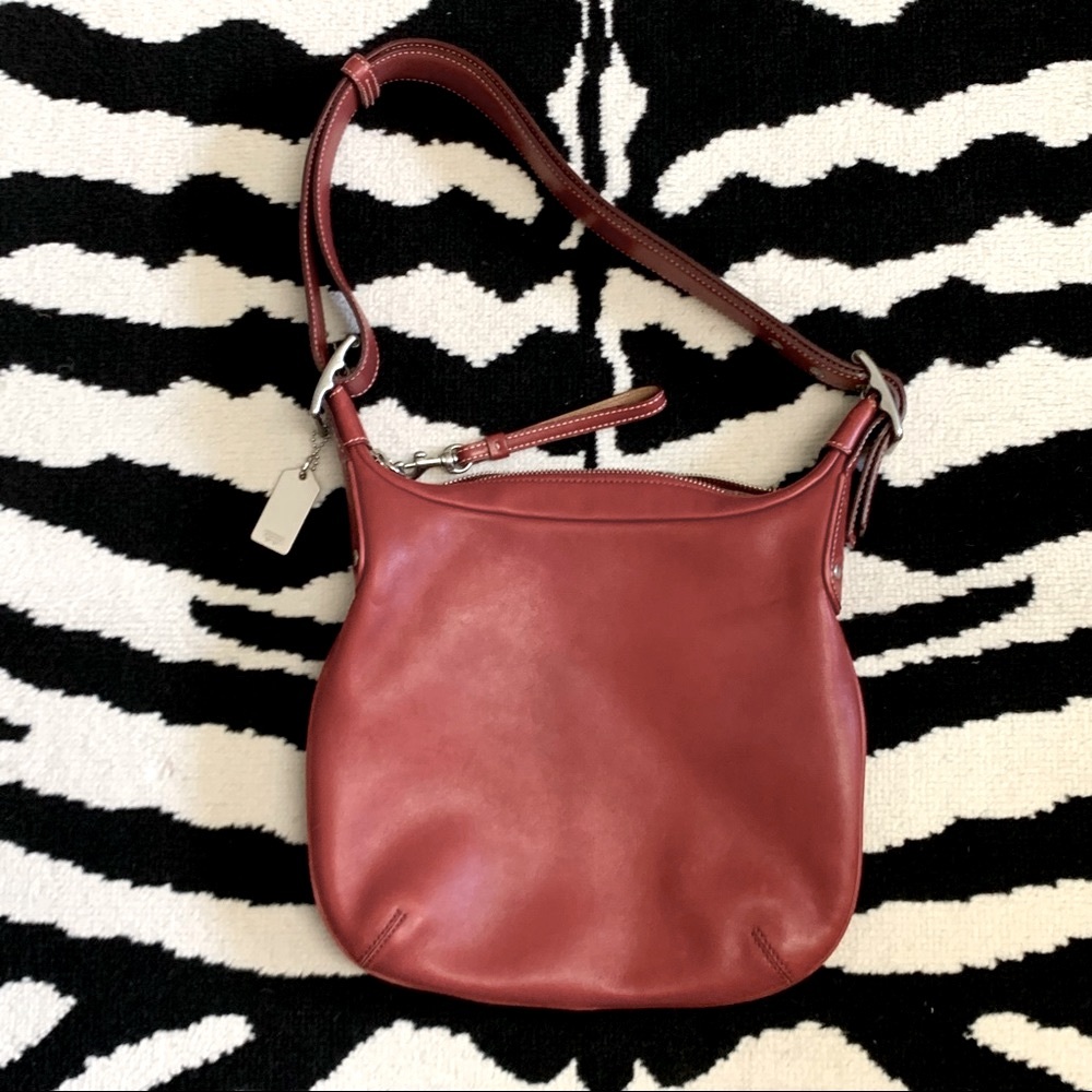 Coach 6676 Red Leather Soho Crossbody/Saddle Bag